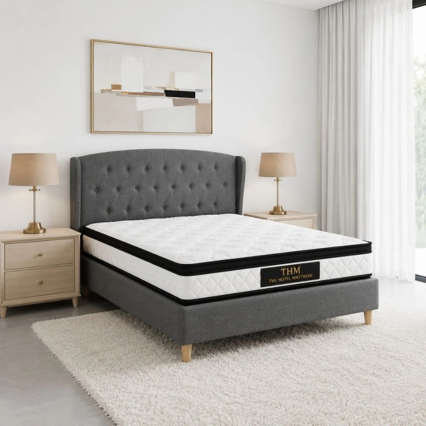 Sommier 1 Plaza THM Mercury Con Respaldo 80x185
