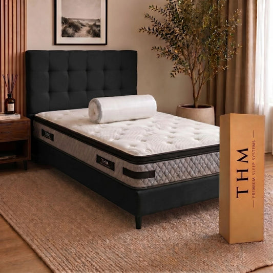 Sommier 1 Plaza THM Platinum 80X185 - Negro