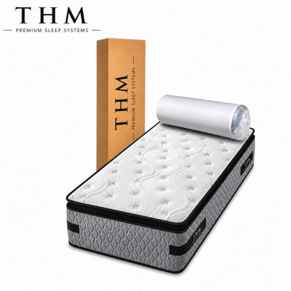 Sommier 1 Plaza THM Platinum 90X190 - Negro