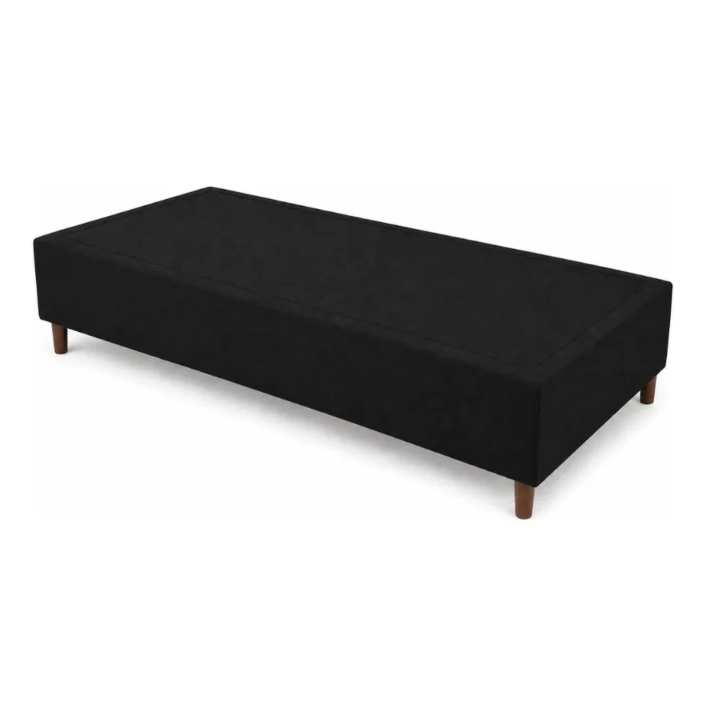 Sommier 1 Plaza THM Rhodium 80X185 - Negro