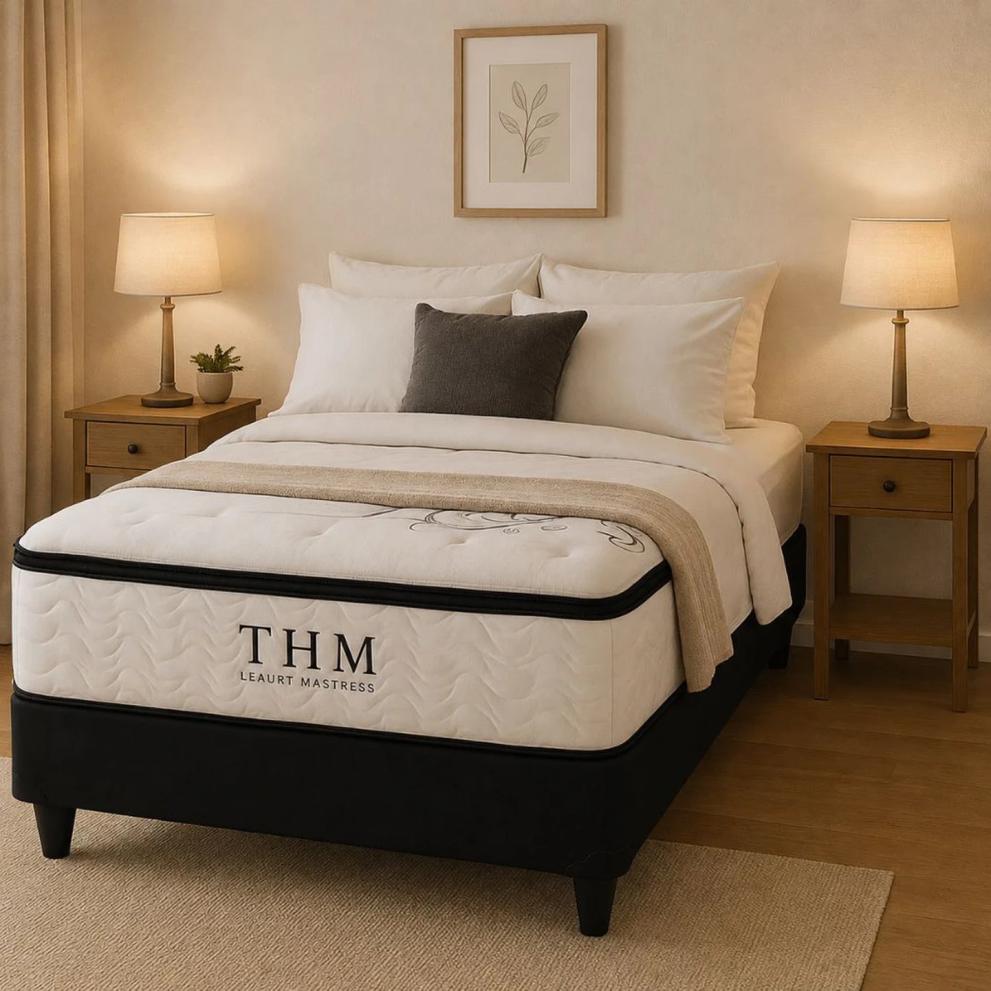 Sommier 2 Plazas Box THM Palladium Hybrid