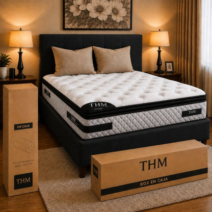 Sommier 2 Plazas Platinum - Negro