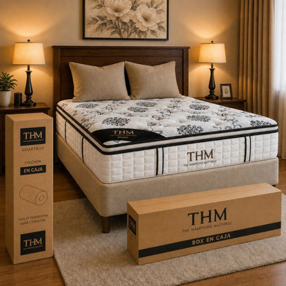 Sommier 2 plazas THM Hybrid Bronze - Negro