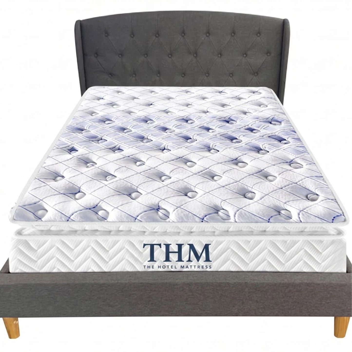Sommier 2 Plazas THM Hybrid Rhenium con Respaldo