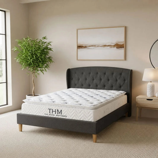 Sommier 2 Plazas THM Hybrid Rhenium con Respaldo