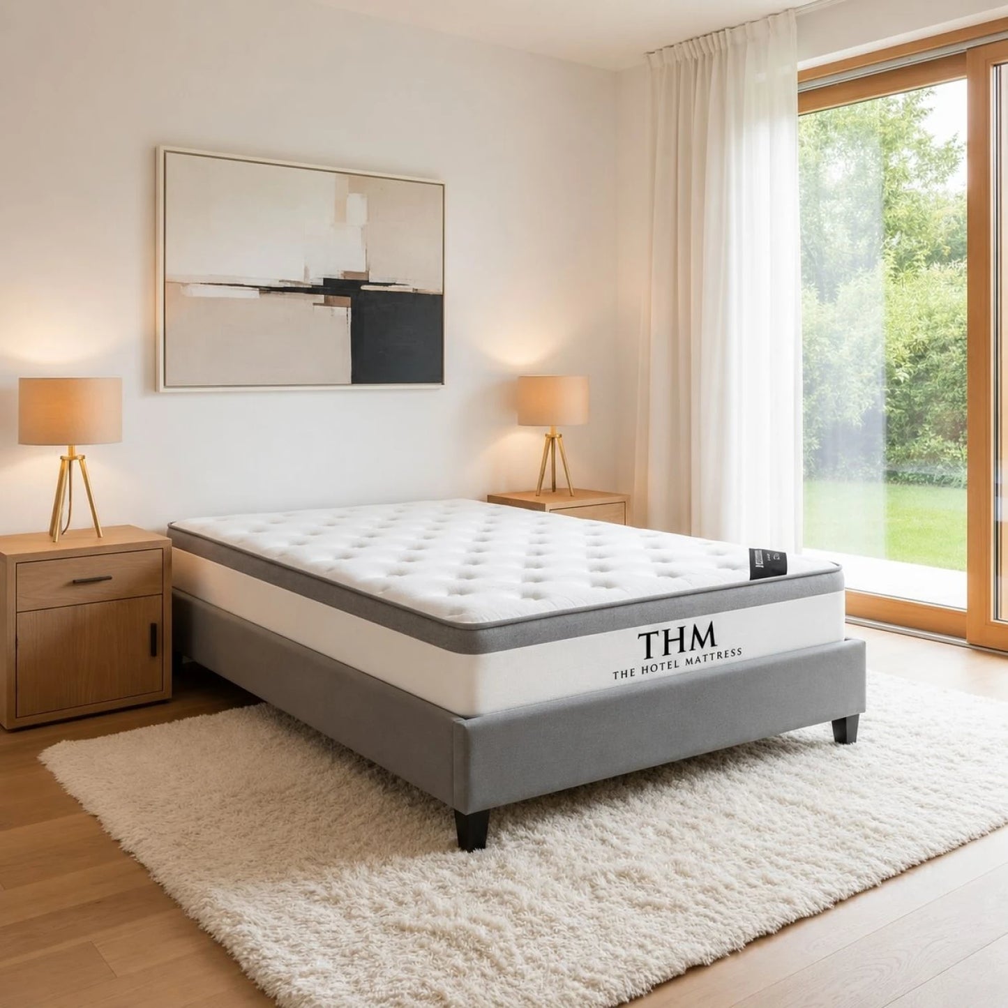 Sommier 2 plazas THM Hybrid Rhodium
