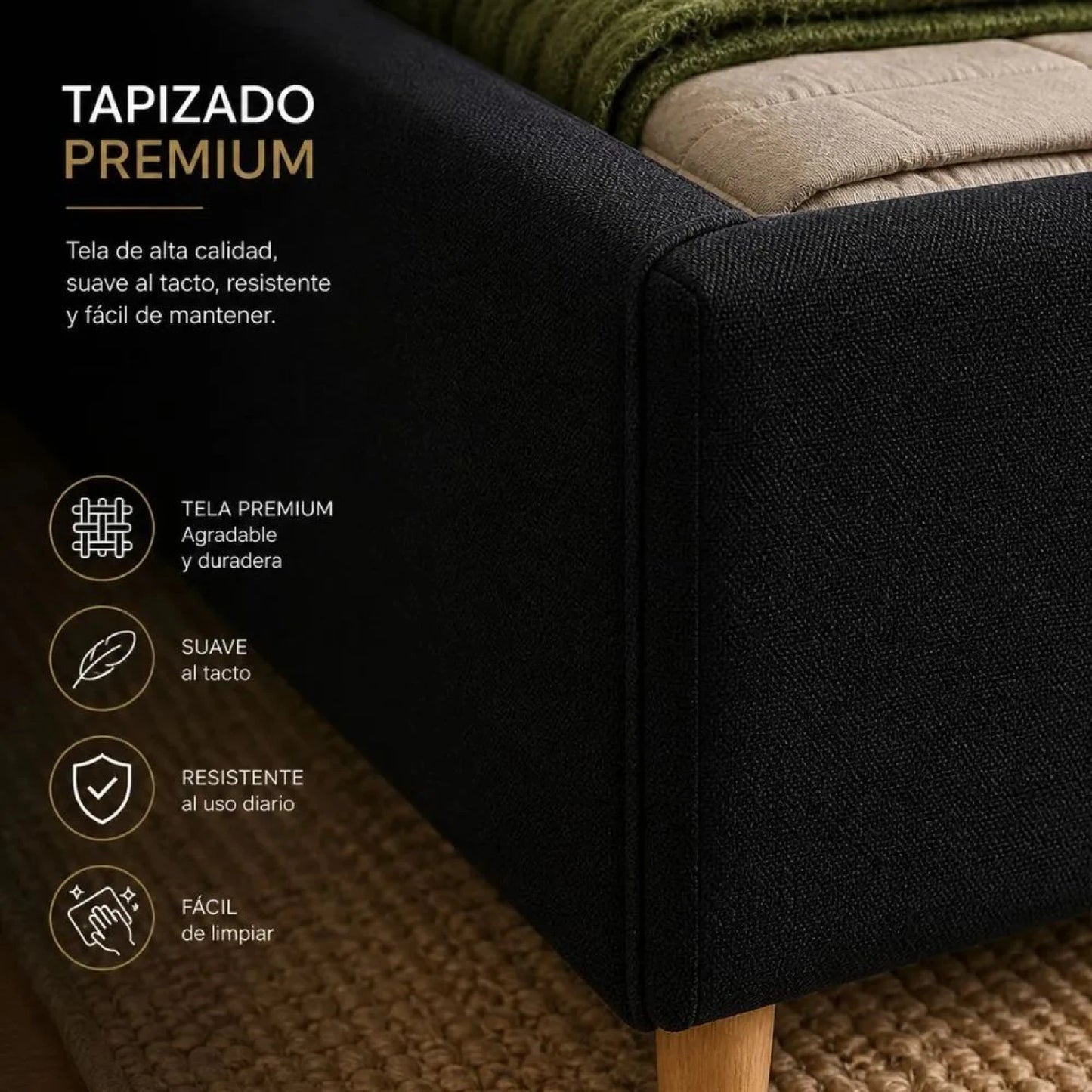 Sommier 2 Plazas THM Hybrid Silver Box Baul
