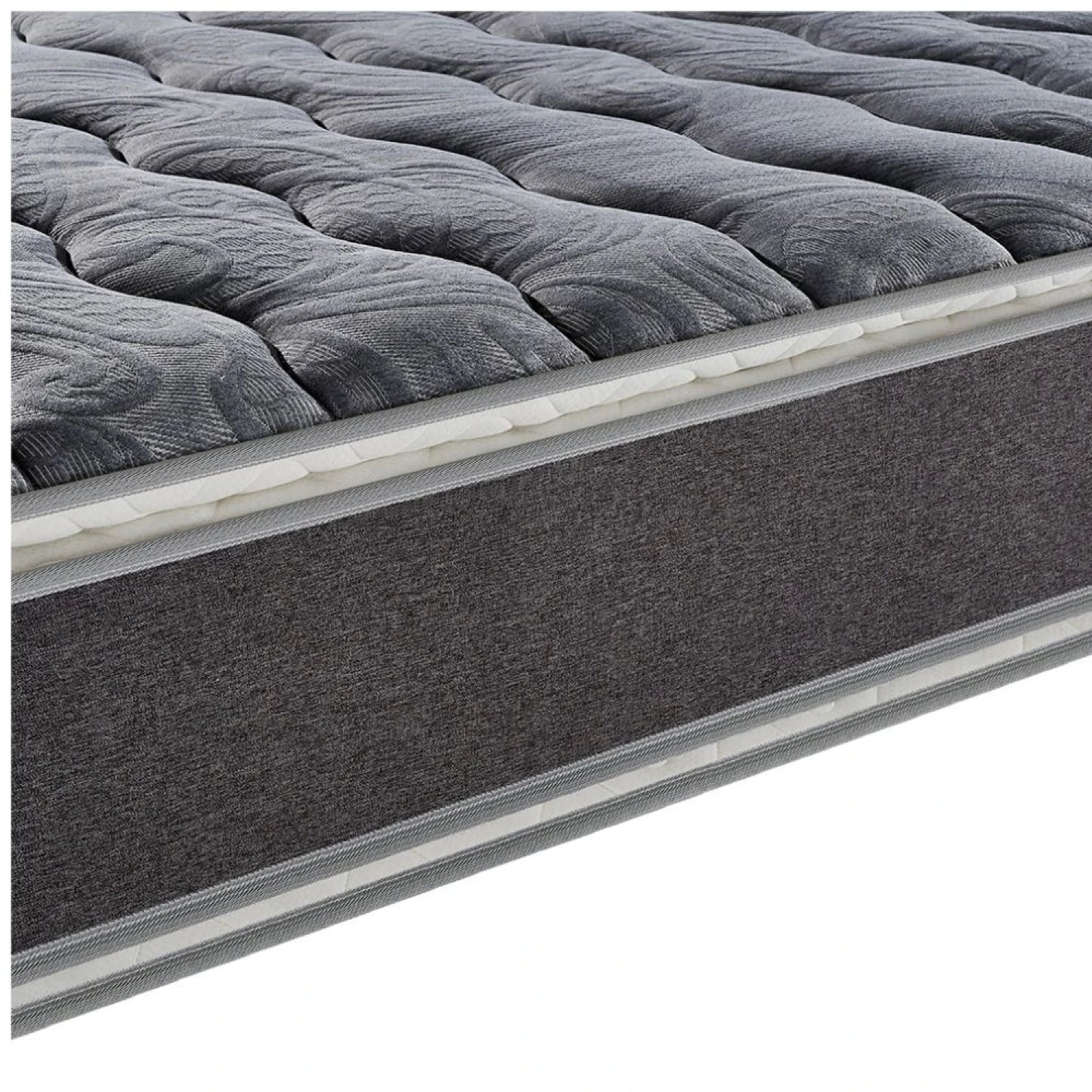 Sommier 2 Plazas THM Hybrid Silver Con Respaldo