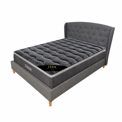 Sommier 2 Plazas THM Hybrid Silver Con Respaldo