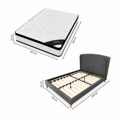 Sommier 2 Plazas THM Mercury con Respaldo