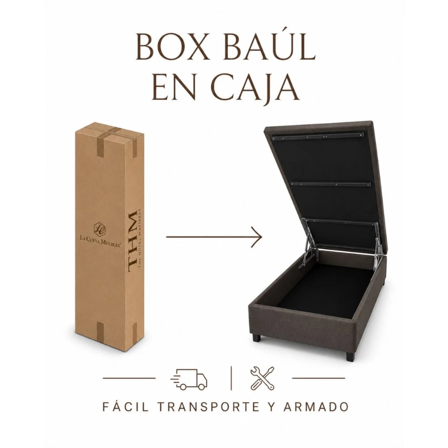 Sommier 2 Plazas THM Palladium Smart Box - Negro