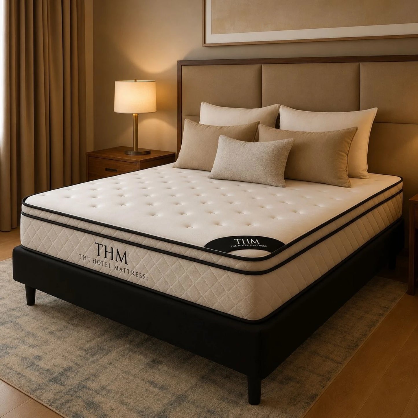 Sommier 2 Plazas THM Ruthenium - Negro