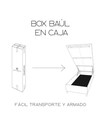 Sommier Baul 1 Plaza Smartbox Mercury 90x190 - Negro