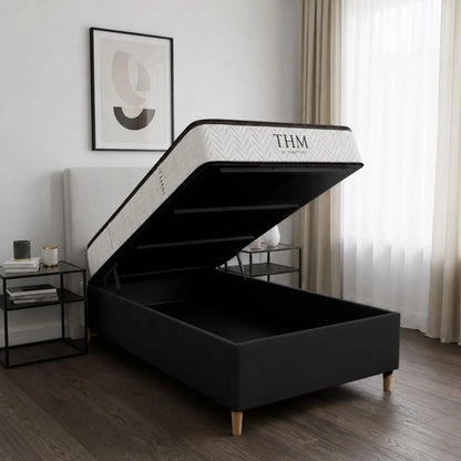 Sommier Baúl 1 plaza Smartbox Palladium 90X190 - Negro