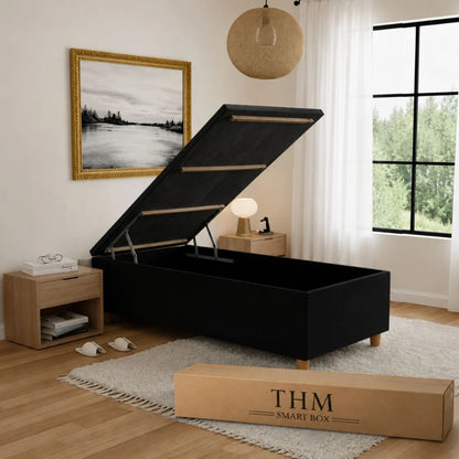 Sommier Baúl 1 plaza Smartbox Palladium 90X190 - Negro