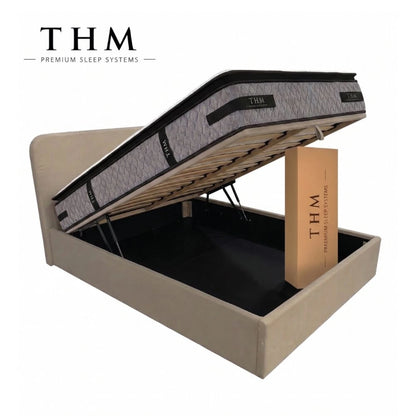 Sommier baul 2 plazas THM Hybrid Platinum con respaldo