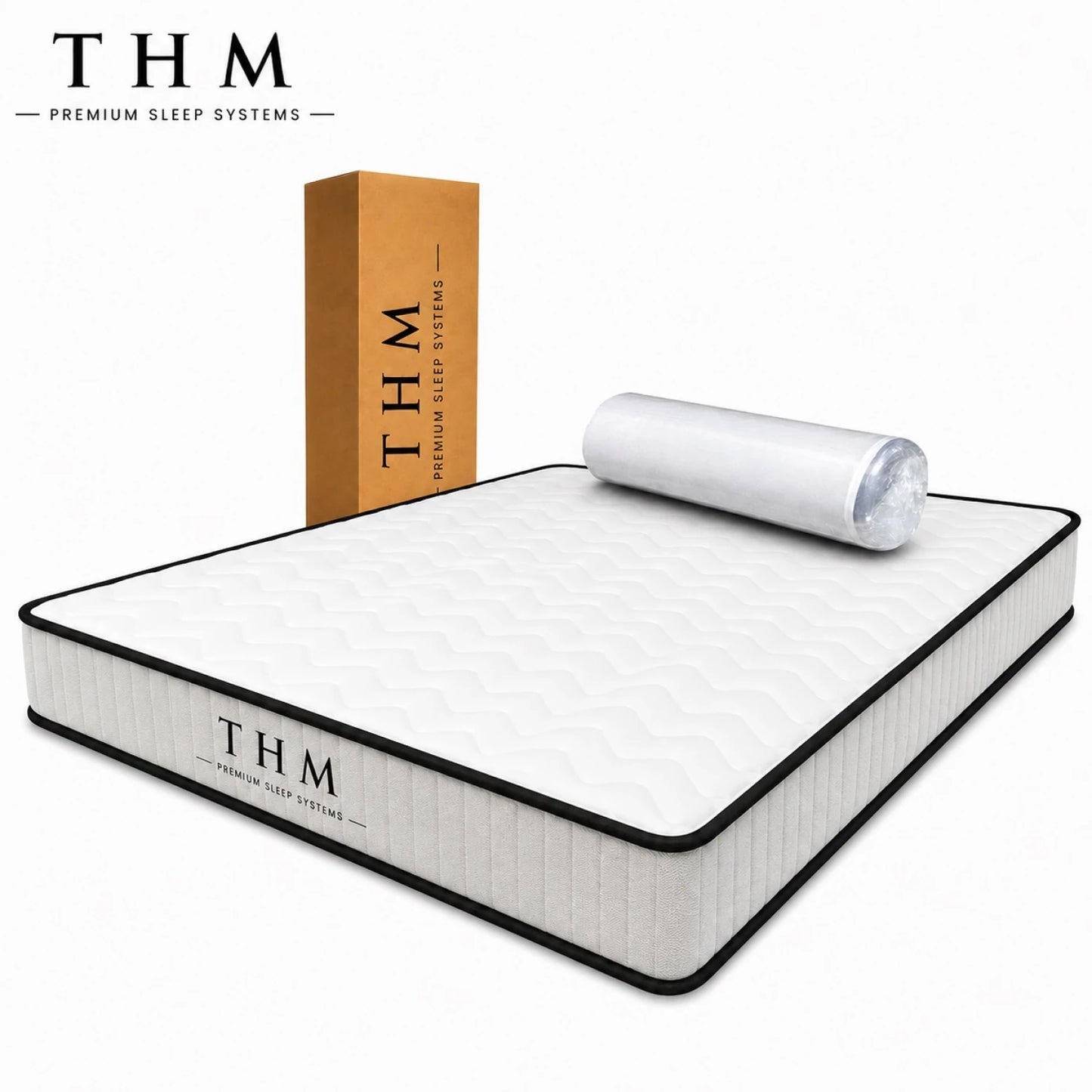 Sommier Baul 2 Plazas THM Memory Foam Con Respaldo