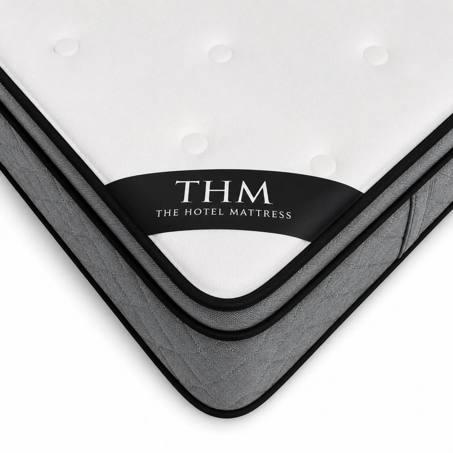 Sommier Baul plaza y media THM Hybrid Ruthenium con Respaldo