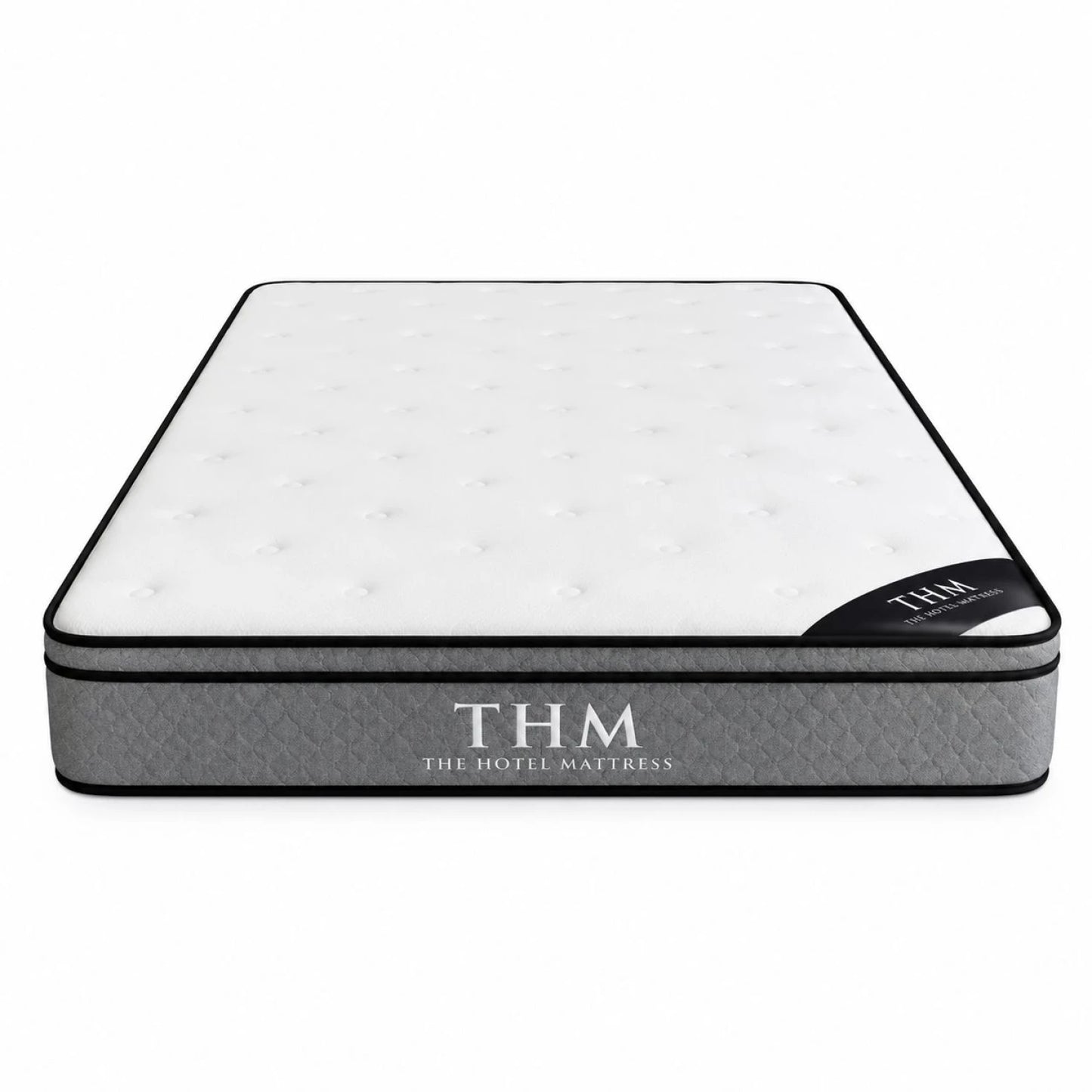 Sommier Baul plaza y media THM Hybrid Ruthenium con Respaldo