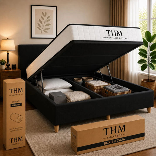Sommier Baulera 2 plazas THM Hybrid Bronze
