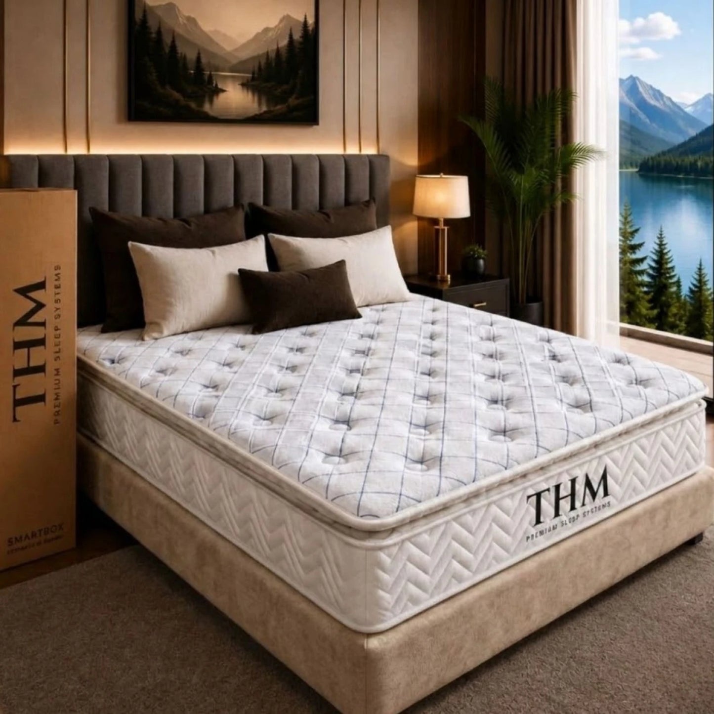 Sommier Extra King THM Hybrid Rhenium - Negro
