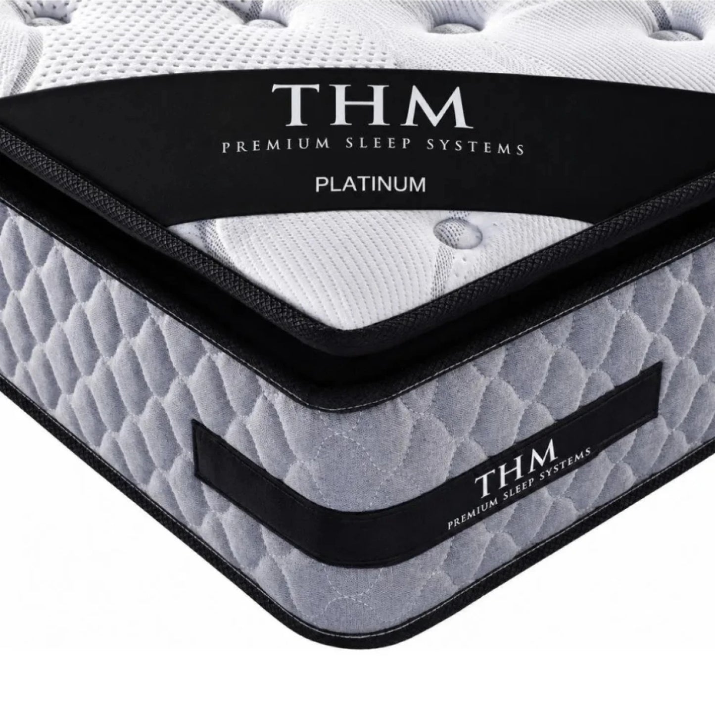 Sommier Extra King THM Platinum - Negro