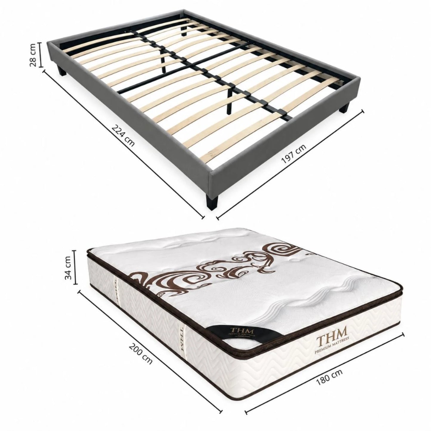 Sommier king THM Hybrid Palladium
