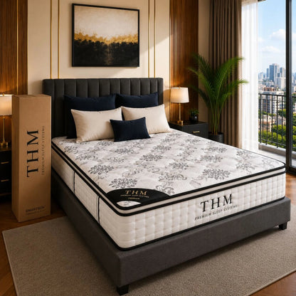 Sommier Plaza Y Media THM Hybrid Bronze - Negro