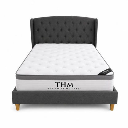 Sommier plaza y media THM Hybrid Rhodium con respaldo