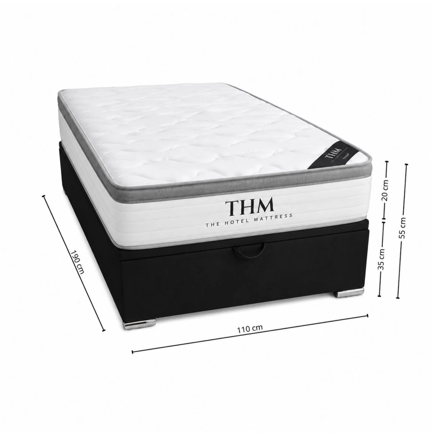 Sommier Plaza Y Media THM Hybrid Rhodium