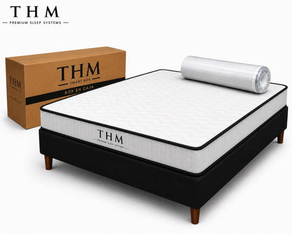 Sommier Plaza y Media THM Memory Foam - Negro