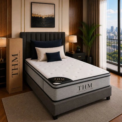 Sommier Plaza Y Media THM Ruthenium - Negro