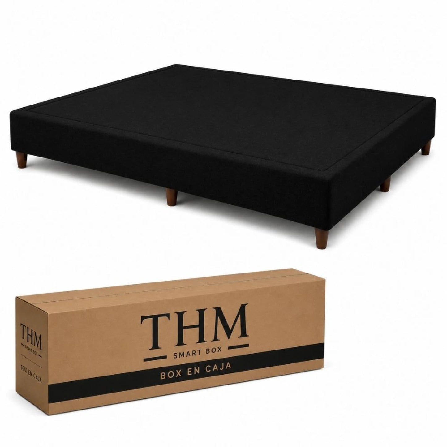 Sommier Queen Colchon THM Hybrid Silver - Negro
