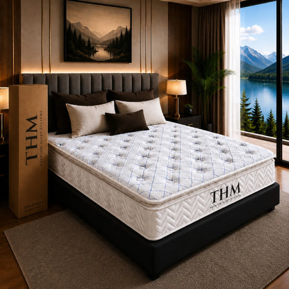 Sommier Queen THM Hybrid Rhenium - Negro