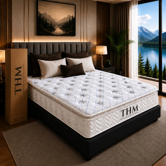 Sommier Queen THM Hybrid Rhenium - Negro