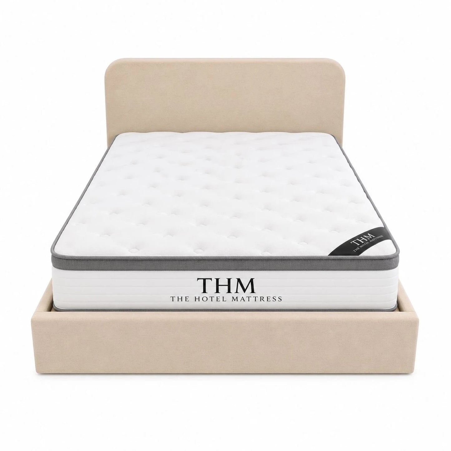 Sommier Queen THM Hybrid Rhodium con respaldo