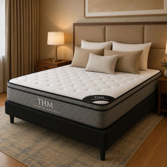 Sommier Queen THM Hybrid Ruthenium - Negro