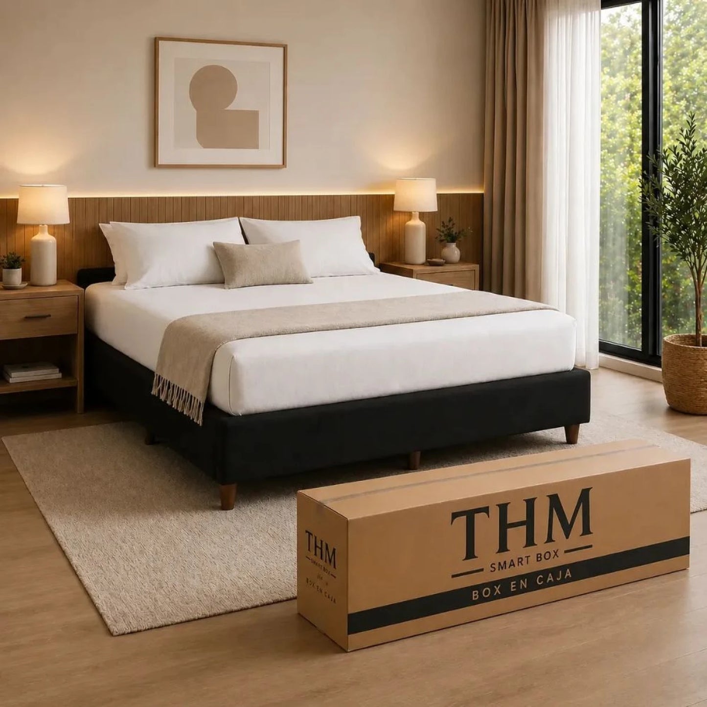 Sommier Queen THM Palladium Smart Box - Negro
