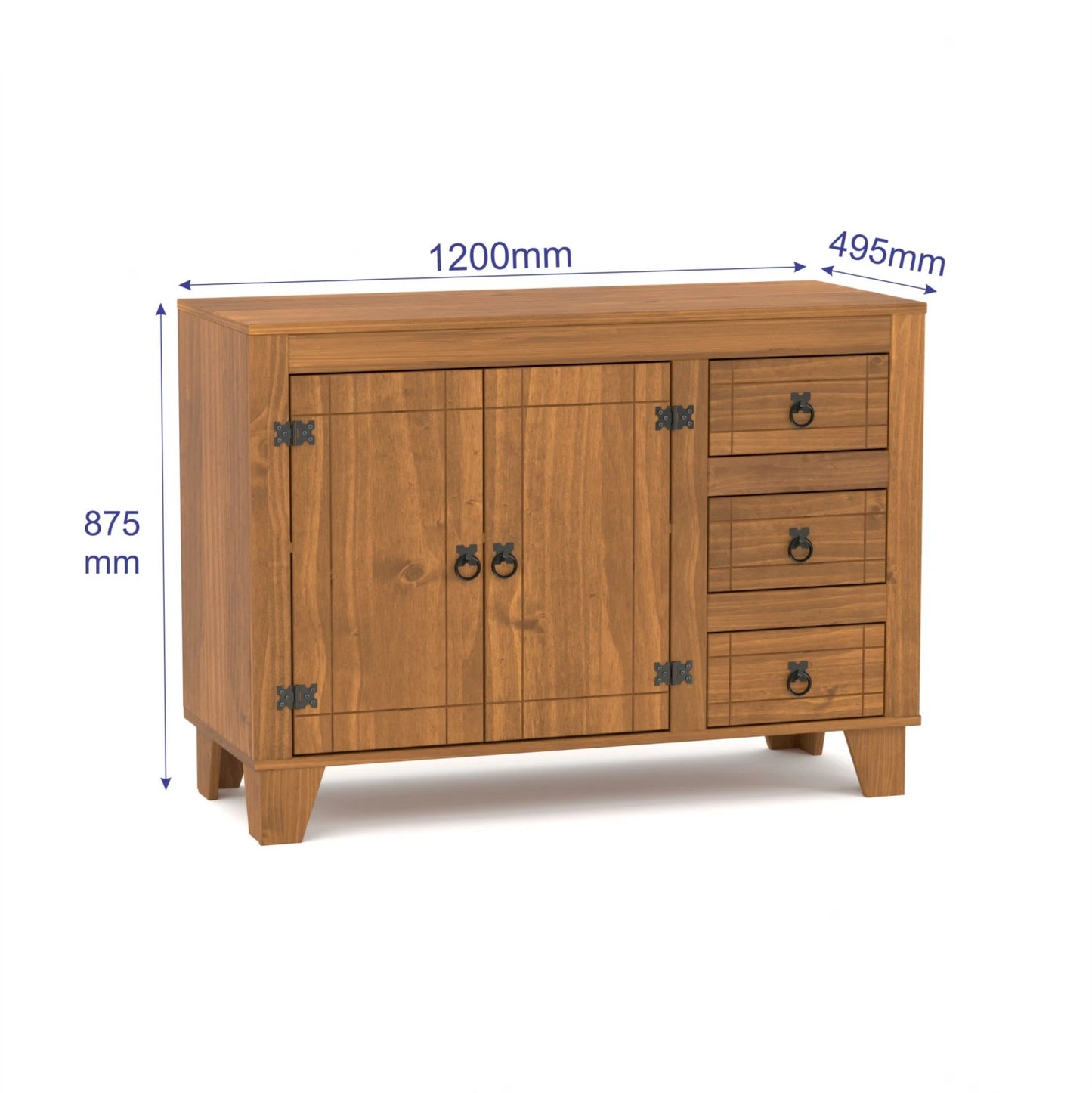 Tapa para bajo mesada 120 cm - Roble