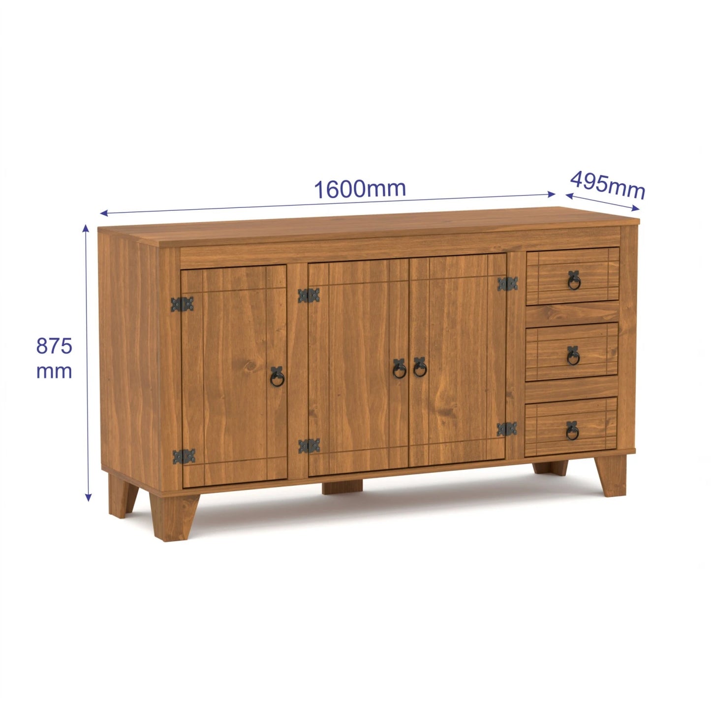 Tapa para bajo mesada 160 cm - Roble