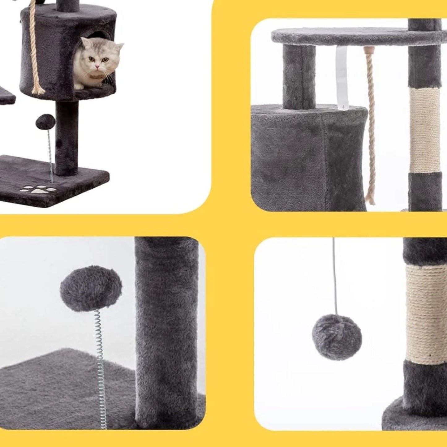 Torre para gatos 3 pisos