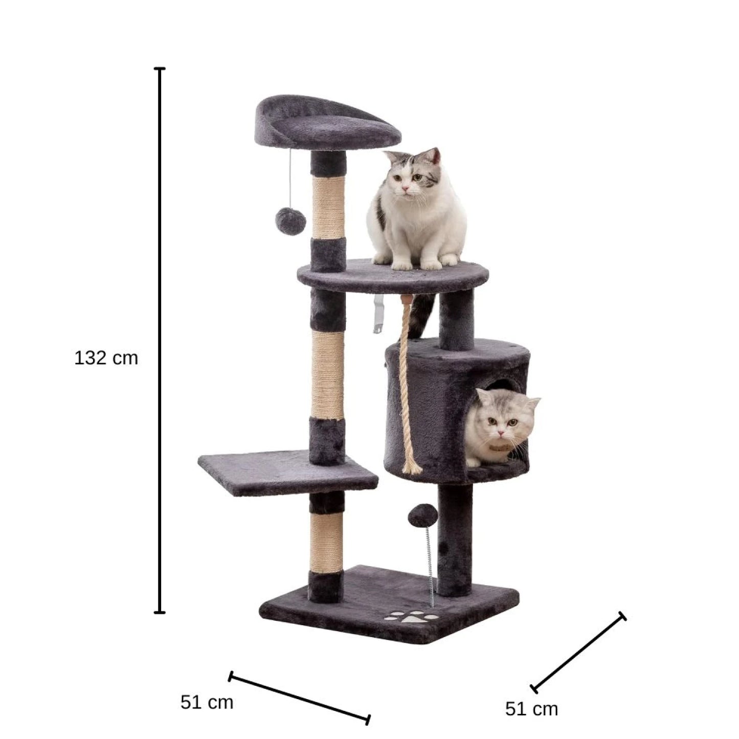 Torre para gatos 3 pisos
