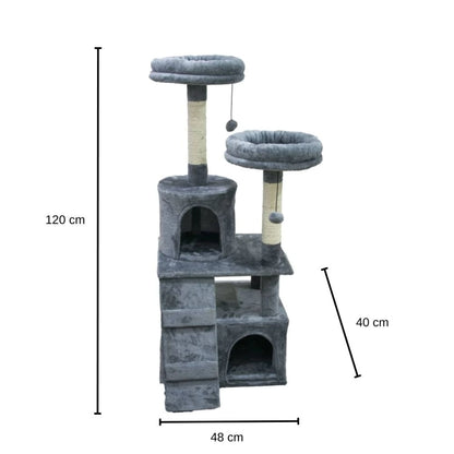 Torre para gatos 4 pisos