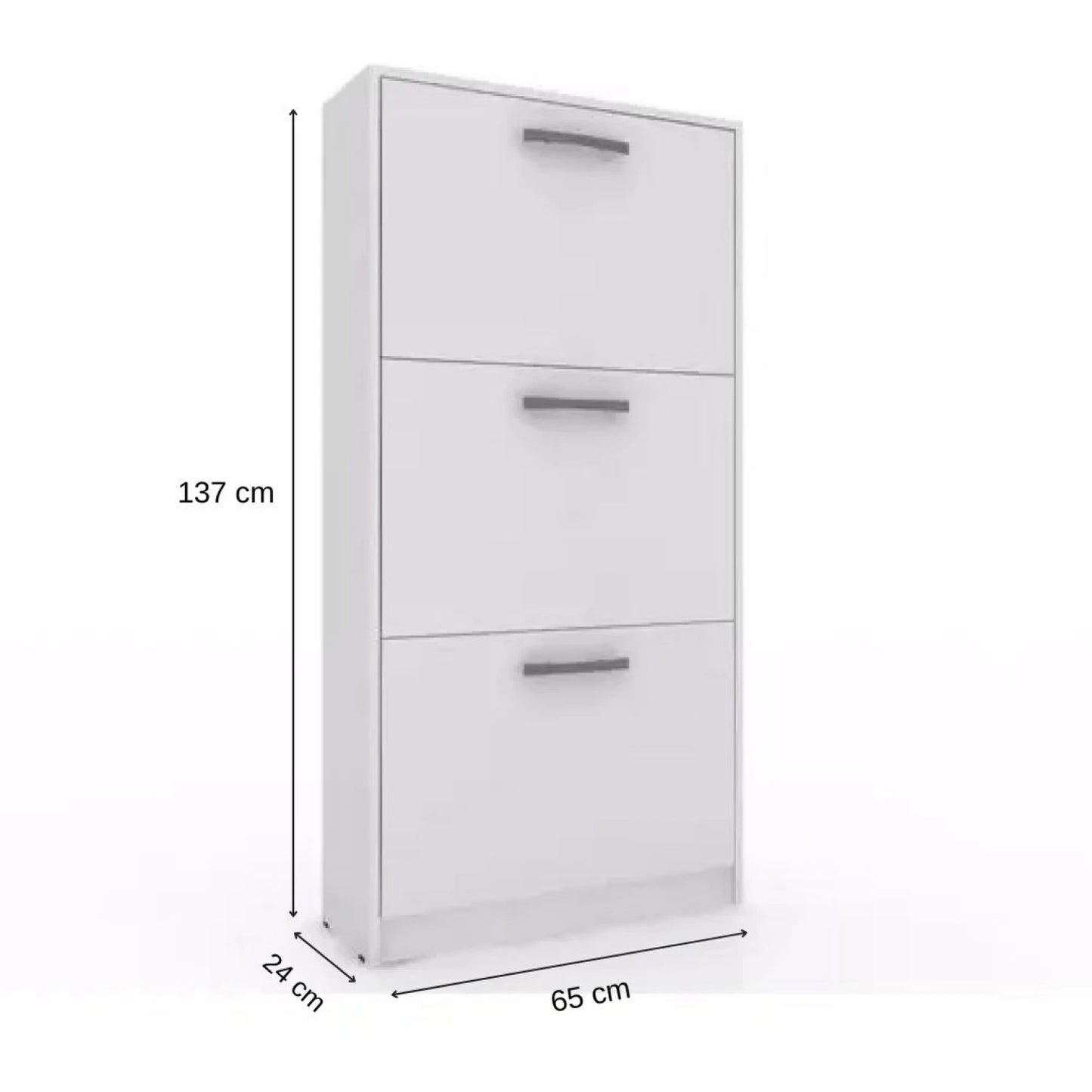 Zapatera 3 puertas - Blanco